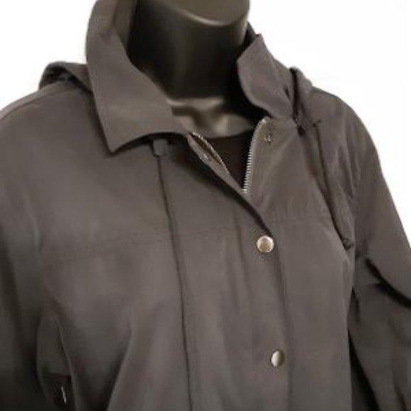 Chico’s Charcoal Grey Lightweight Stadium Coat - Picture 2 of 10